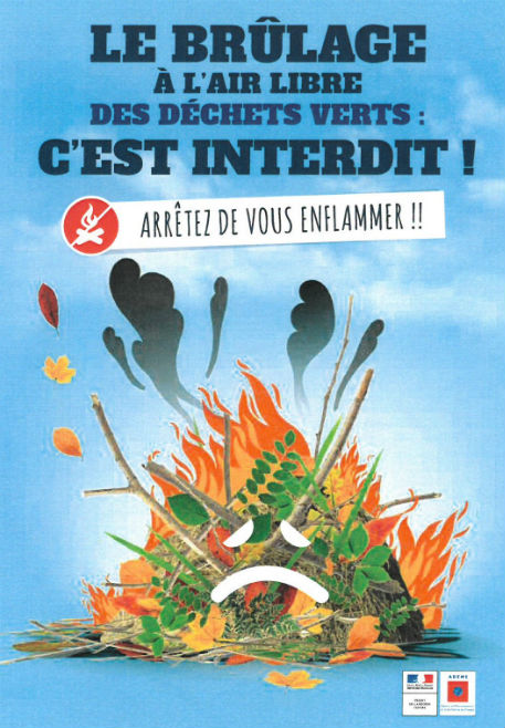 Affiche brulage interdit 